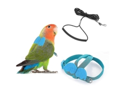 2026 arnés Ajustable para Aves com Correia de 2 Metros, Kit de Treinamento Ao Ar Livre para Lóris Cacatua e Periquitos