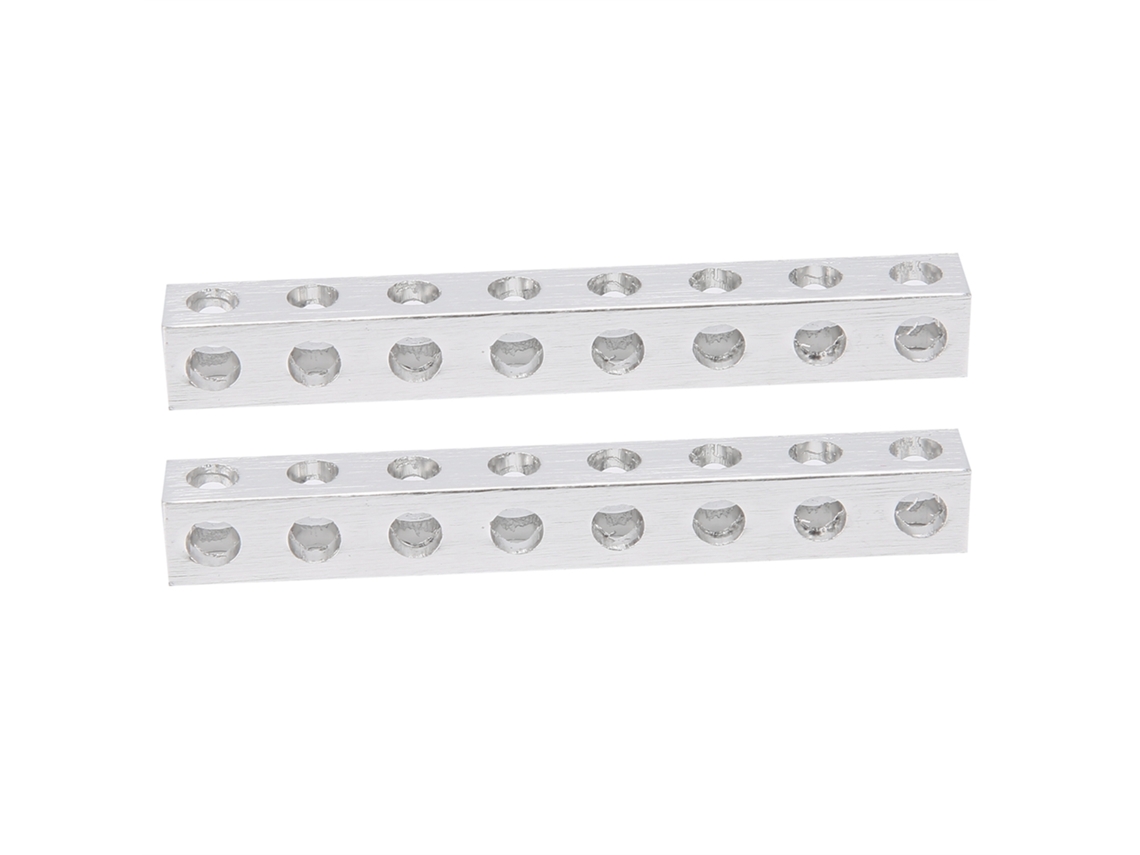 2 Peças 3106‑0008‑0064 Viga Quadrada 8x8x64mm Com 8 Orifícios Acessório De Estrutura Robótica