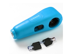 Cadeado Antifurto Para Motocicleta, Trava Elétrica De Guidão Com Trava Giratória Resistente E Alarme Sonoro Azul. Aquaforge