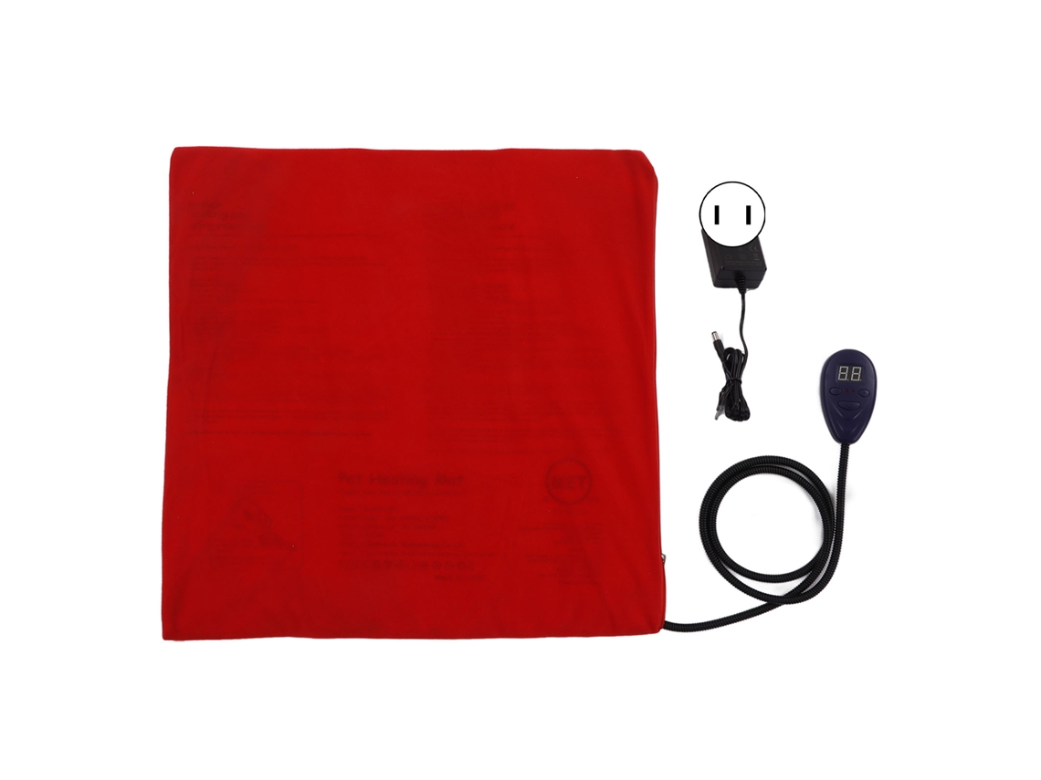 Tapete Aquecedor Primerox 50x50cm para cães e gatos com 7 marchas e desligamento automático