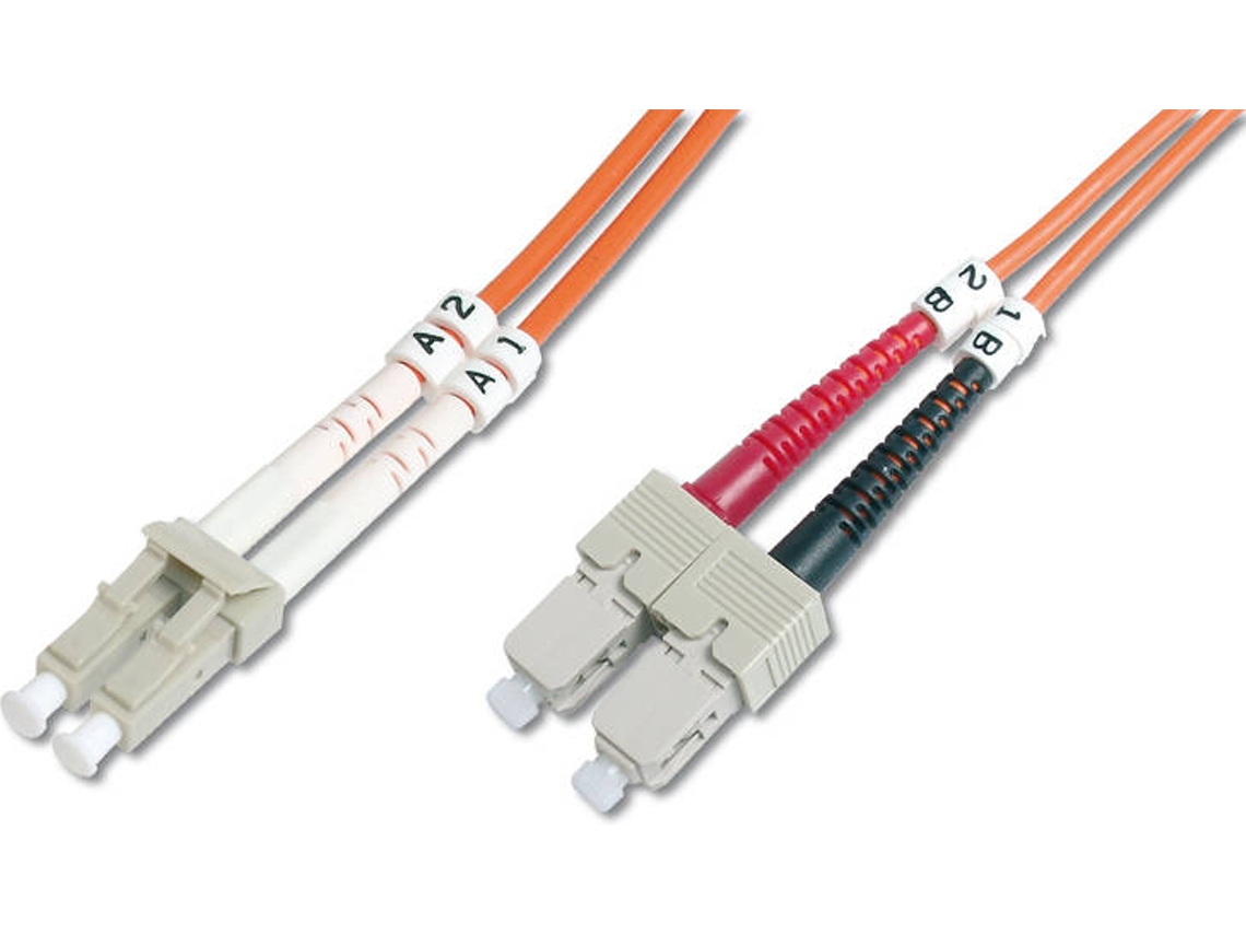Cabo Fibra Ótica DIGITUS (LC - SC - 3 m - Laranja)