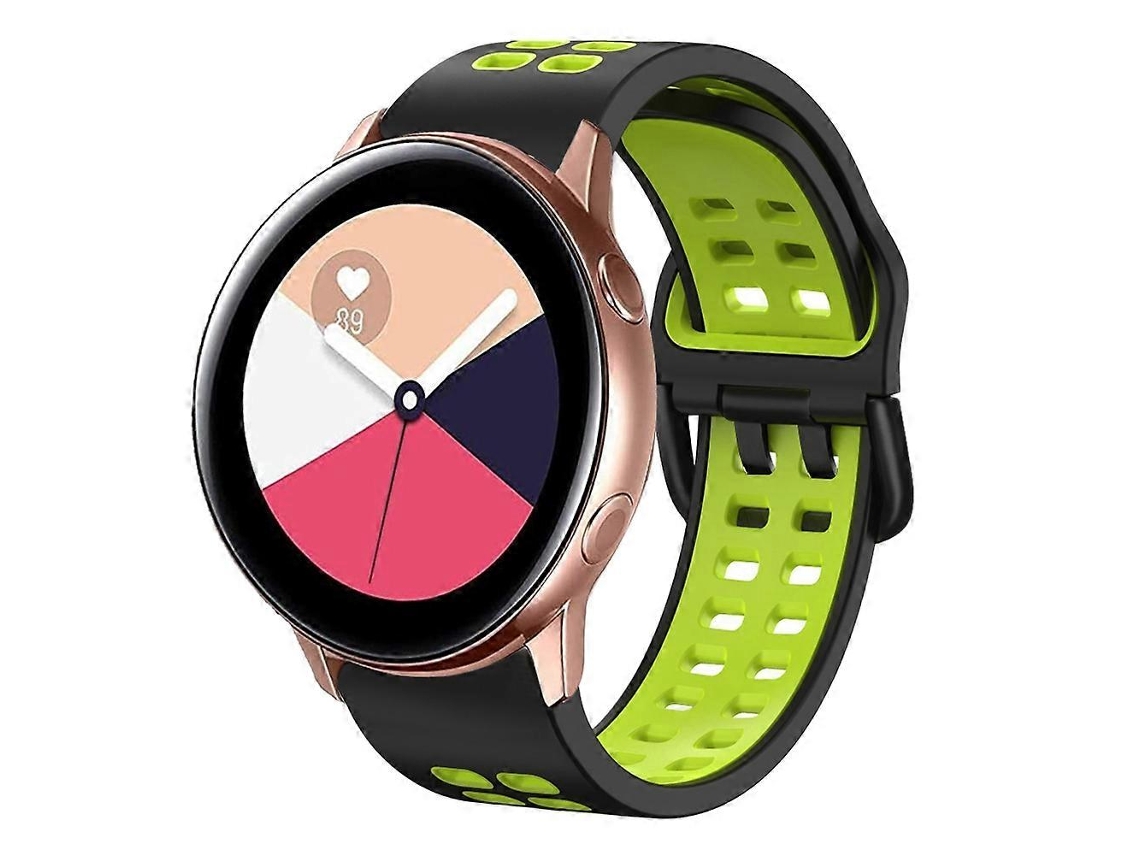 Pulseira De Silicone Respirável Bicolor De 20 Mm Para Galaxy Watch Active 2