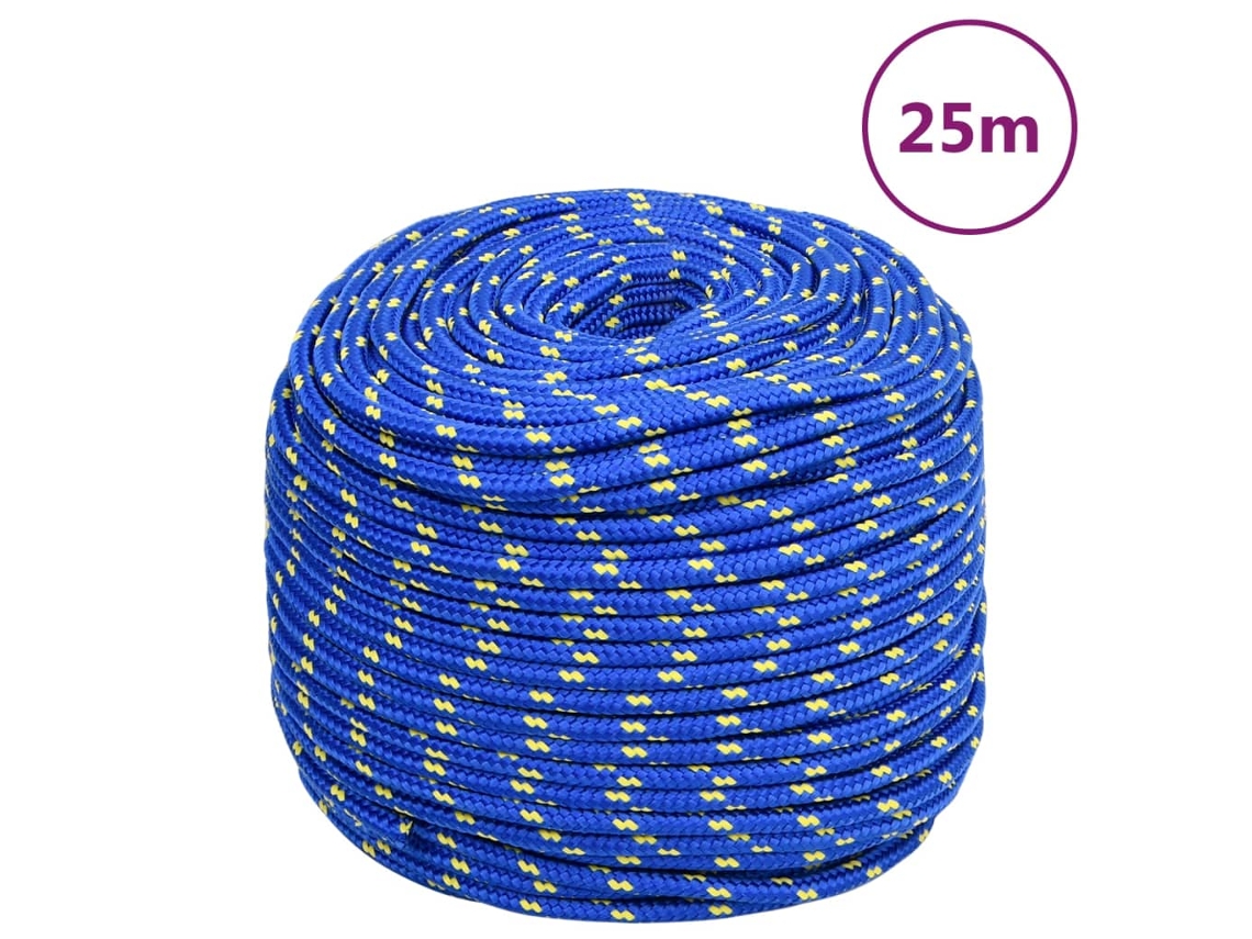 Vidaxl Corda De Barco 10 Mm 25 M Polipropileno Azul