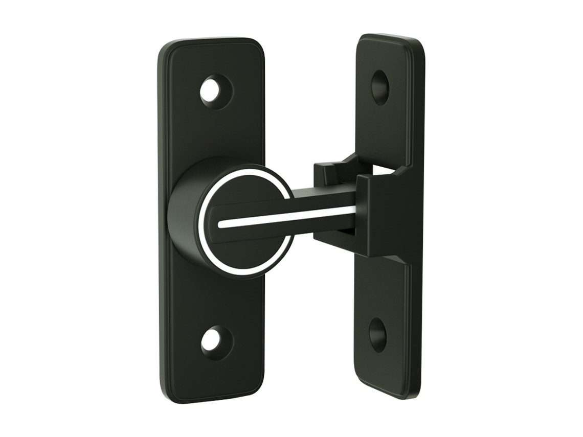 Fechadura De Porta Deslizante Preta Pc Fechadura De Porta Deslizante 90° Trava De Porta Aquaforge