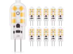 lâmpada Led G4 1,5w 120lm 12v Branco Quente 3000k Substitui 20w Halógena Pacote de 10 Classe e
