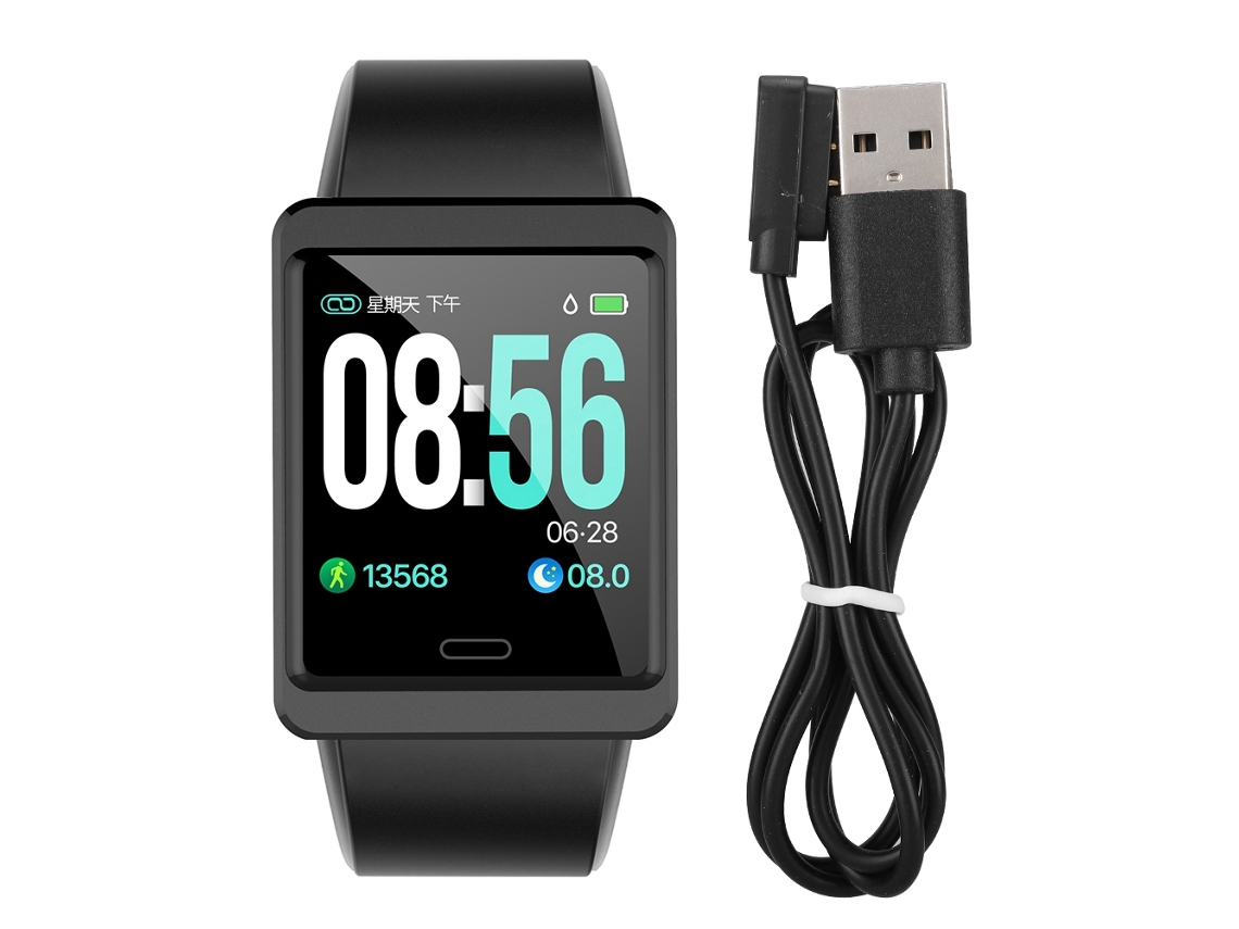 Pulseira Inteligente de Esportes Bluetooth Y13: Monitora Frequência Cardíaca e Pressão Arterial. EOOCOO