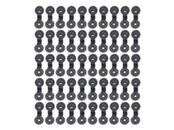 50 Prendedores de Tela de Sombra Plásticos Anti pássaro de Pressão Redondo para Estufa Jardim