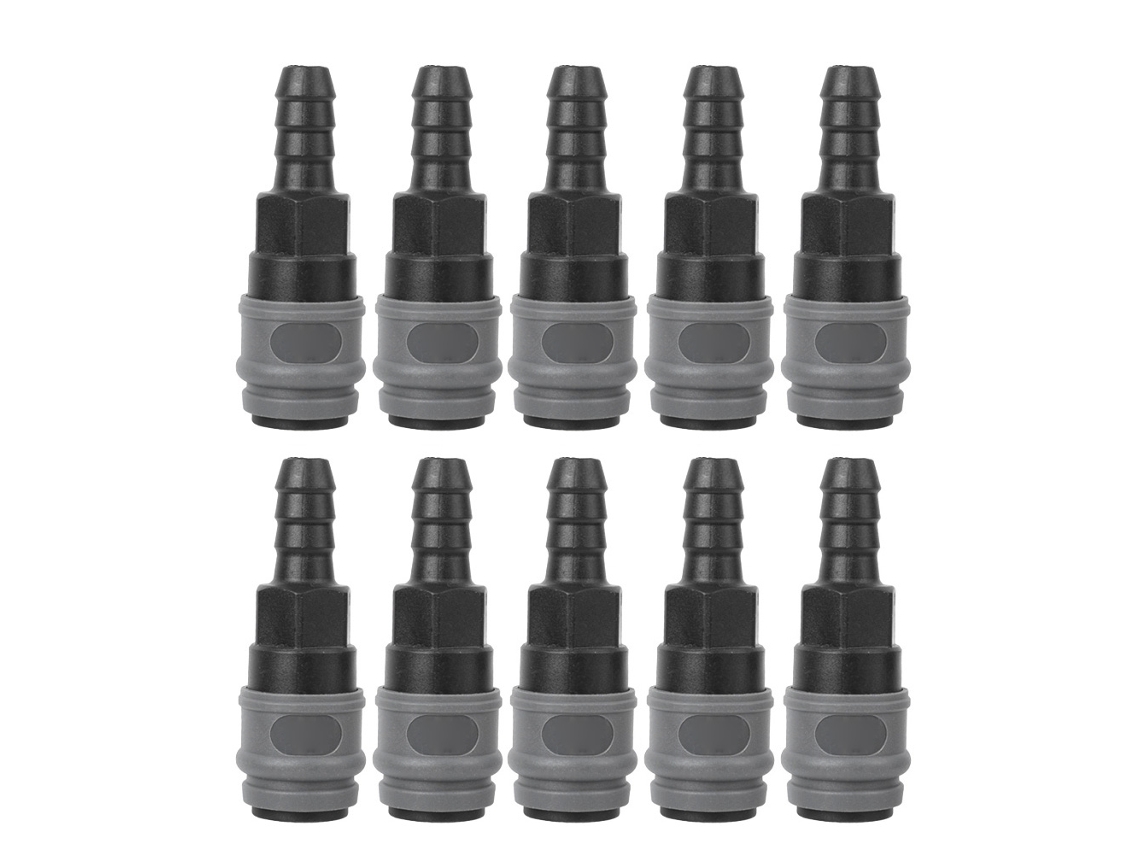10pcs Conector Rápido De Aço Plástico C-type Sh Auto-bloqueável Para Tubo De Ar 8/10/12mm