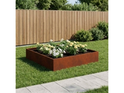Vidaxl Vaso De Jardim Ferro Enferrujado 80 X 80 X 20 Cm Aço Corten