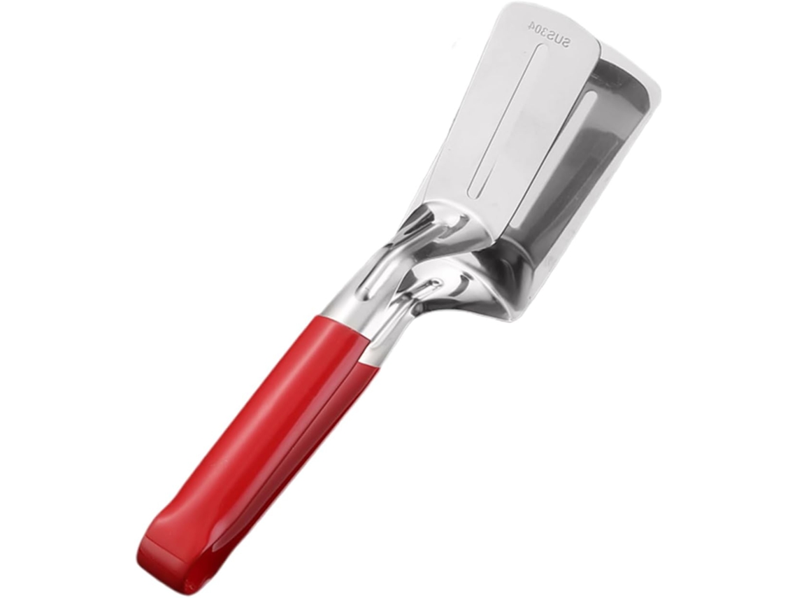 Pinça Para Grelhar Em Aço Inoxidável – 25, 4x 6, 7cm Colher De Metal Resistente