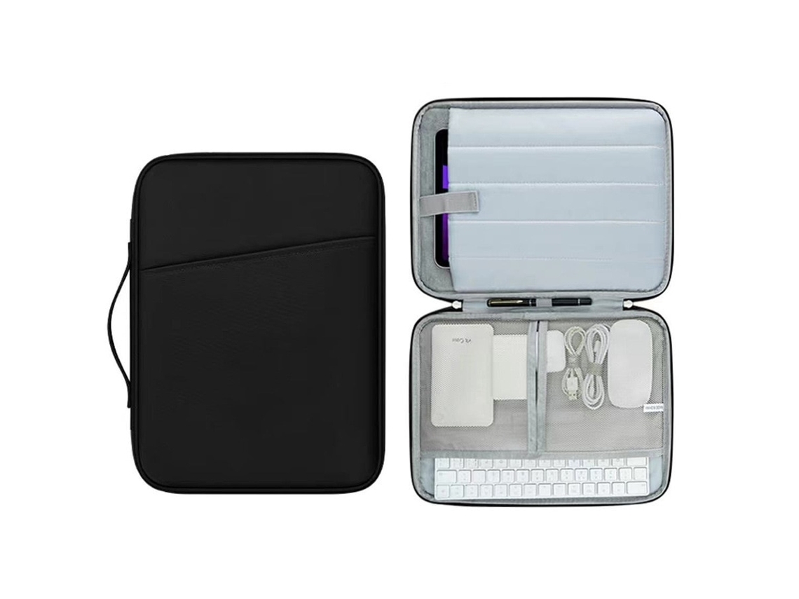 Capa Para Tablet, Anti-queda E Resistente À Água, Adequada Para 10.2-12.9 Polegadas, Compatível Apple/huawei/samsung/lenovo, 35 X 25.5 X 2 Cm, Preto