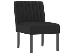 Slipper Chair, Slipper Chairs Vidaxl Preto Veludo
