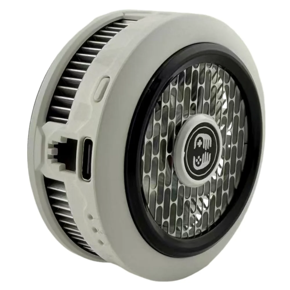 (branco) Cooler Para Celular, Dissipação De Calor Potente, Potência Ajustável, Clipe Magnético.