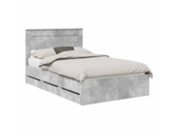 Estrutura de Cama 135x190cm Madeira de Engenharia MAISON EXCLUSIVE