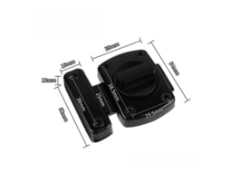 Trinco Para Porta De Correr Chaveado Preto L Inf