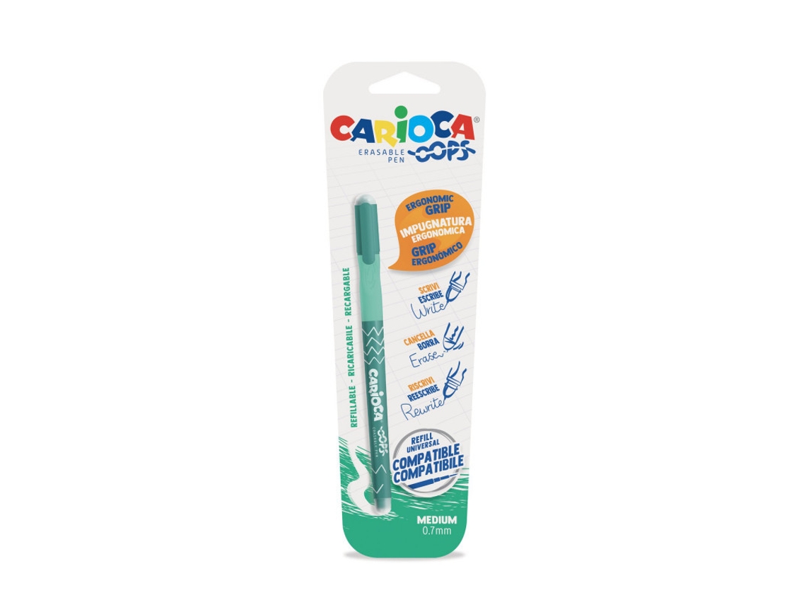 CARIOCA 43036/04 Caneta Gel Caneta Gel Com Tampa Verde Médio 1 Peça