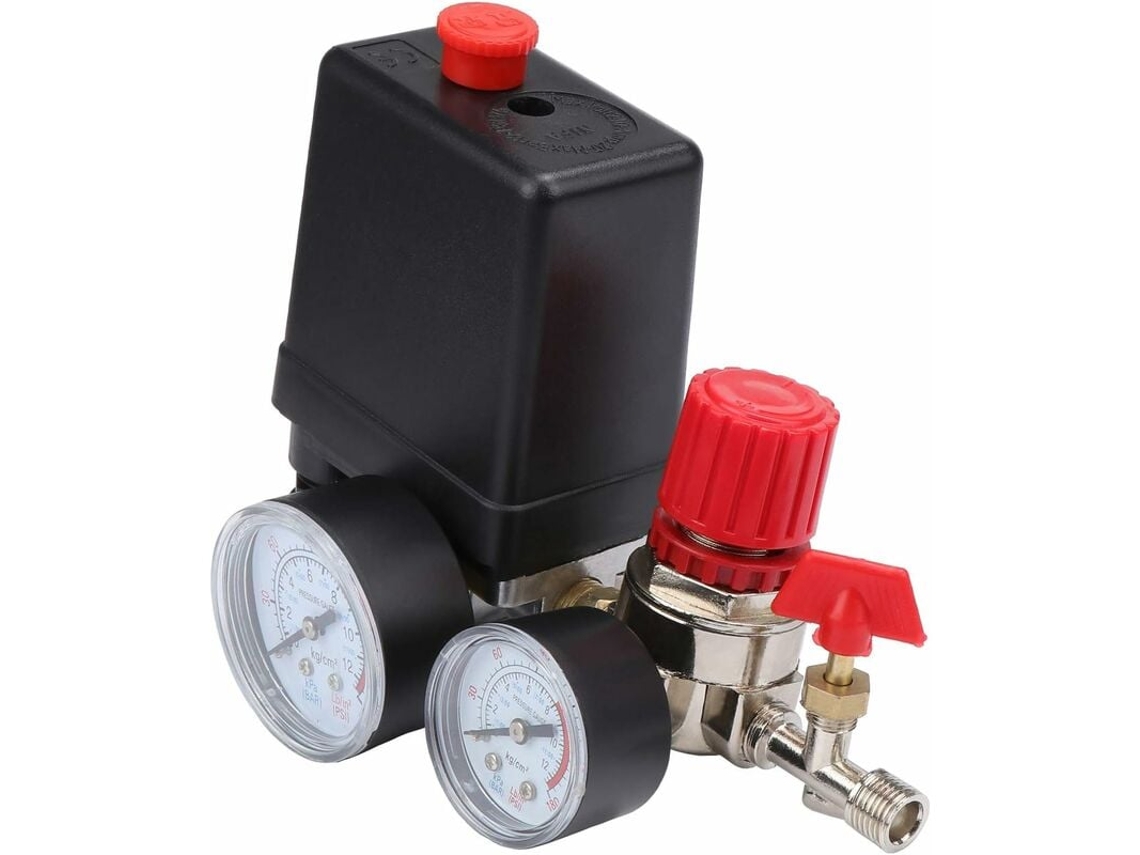 Pressostato Do Compressor De Ar, Válvula De Pressão, Compressor De Ar Com Manômetro E Reguladores