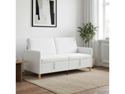 Vidaxl Sofa Com Armazenamento Branco 172 X 78 X 87 Cm Poliéster