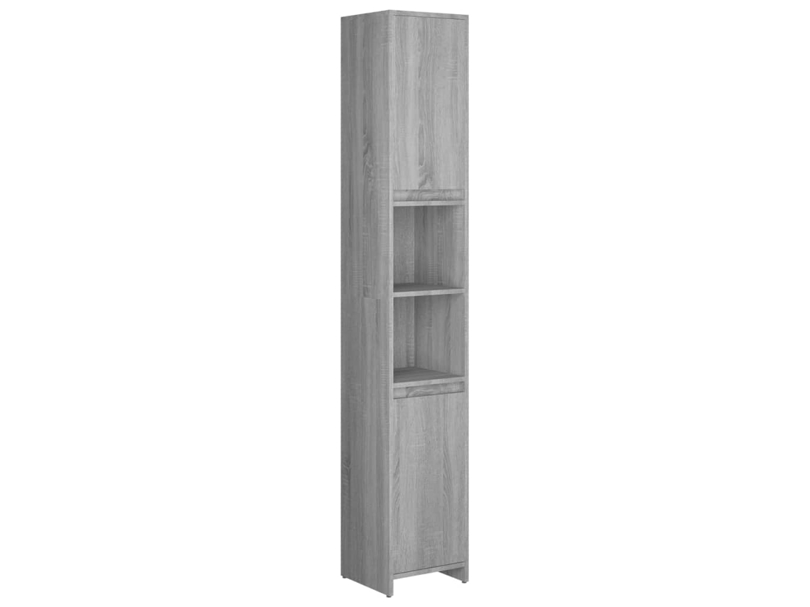 Bathroom Cabinet, Bathroom Cabinets Vidaxl Cinzeto Madeira Processada (n/a)