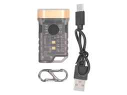 Mini Lanterna Led 1500lm Recarregável IPX5 UV 365nm Chaveiro S/MARCA