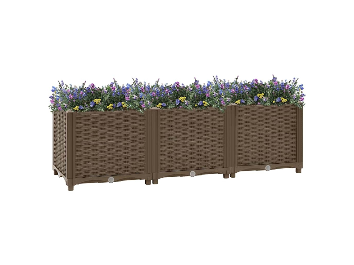 Vidaxl Canteiro Elevado 120x40x38 Cm Polipropileno