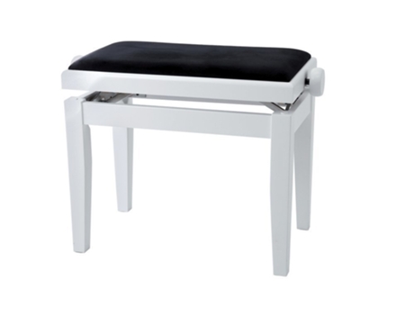Banco Gewapure Banco Piano Regulavel Deluxe Branco Mate