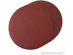 Conjunto de Discos de Lixa Autoaderentes SILVERLINE 427660 - 10 peças