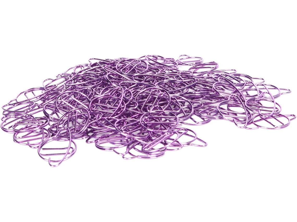100 Marcadores de Página Criativos com Clips de Papel em Metal Revestido para Mesa, Casa e Materiais Escolares