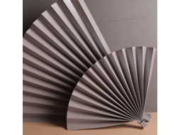 Adorno De Fondo Para Fotografía Abanico De Papel Plegable Gris Plata Estilo Clásico Chino Para Propiedades De Filmación Publicitaria