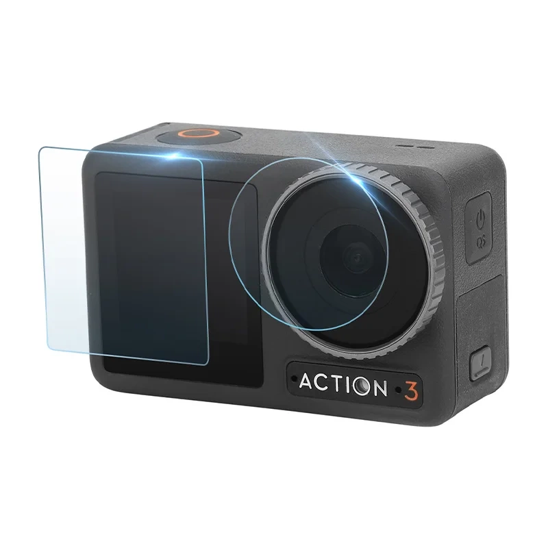 Vidro temperado Sunnylife para DJI Osmo Action 3 para proteger a lente e a tela