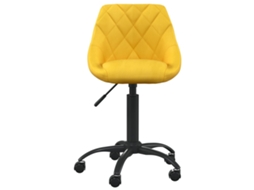 Cadeira de Escritório Veludo Amarelo Mostarda MAISON EXCLUSIVE