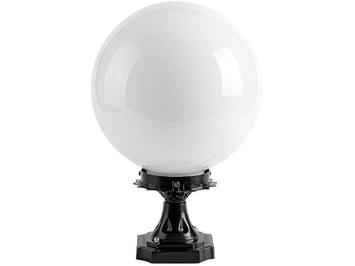 Luminária De Poste De Globos Exterior Branca - Resistente Ao Clima Para Pátio, Varanda E Jardim Branco