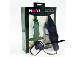 Plug Anal Com Vibração E Controle Remoto Preto MOOVE