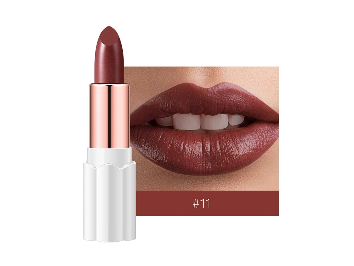 Labial Mate Hidratante De Larga Duración Forma De Ciruela Herramienta De Maquillaje Labial (11)
