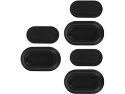 Conjunto de 3 Suportes Magnéticos para Controle Remoto, Feitos Silicone Autoadesivo, Montagem na CHABERLU