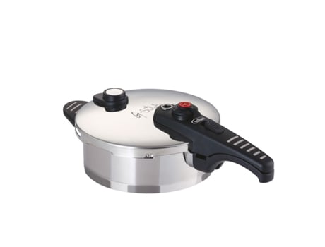 Panela De Pressão 2,5 L G Sola Aço Inox 18/10, Tripla Segurança, Rápida E Super Rápida, Indução E Lava Louças, Livro De Receitas