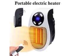 Aquecedor Elétrico Portátil NOVA LINE com Controle Remoto, Plugue EU, Mini Estufa Quente