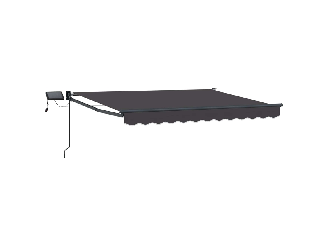 Conjunto 1 Sombra De Sol Externa Vidaxl Antracite Poliéster (3 X 2,5 M)