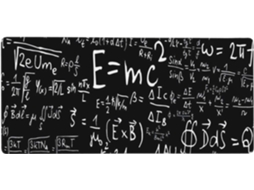 Fórmula Física E=mc², Mousepad para Computador de Grande Formato, com Base Borracha Antiderrapante, 40 X 90 Cm
