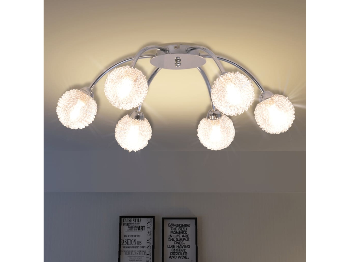 Vidaxl Candeeiro De Teto Com 6 Lâmpadas Led G9 240 W