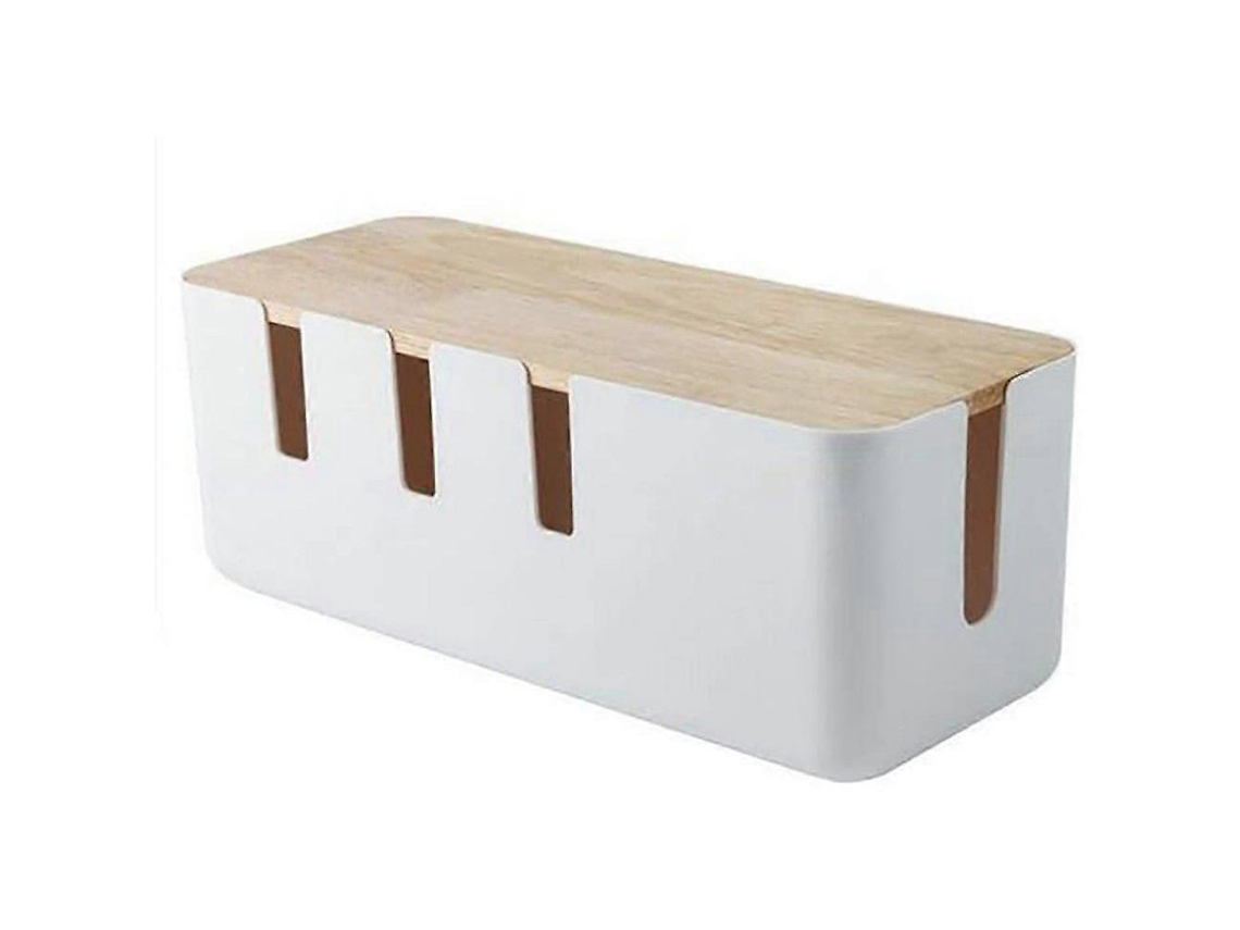 Caixa Organizadora De Cabos - Ideal Para Mesa, Tv, Computador, Casa E Escritório (pji)-aquaforge