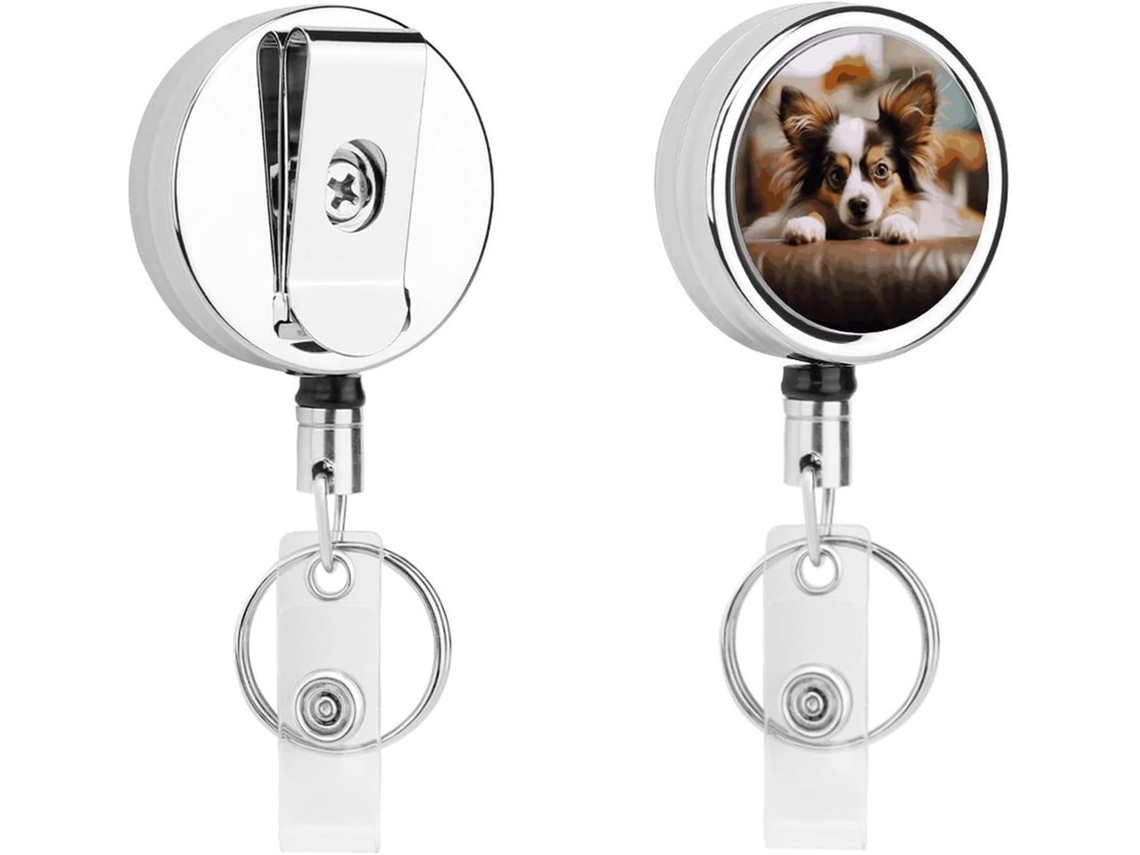 Porta Crachás Retrátil Papillon, Porta Crachás Enfermeiras Engraçadas Com Clip Chaveiro, Porta Carrinho de Cartões