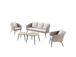 Conjunto Relax CONCEPT U Tibouta 5 Lugares Trançado Resina
