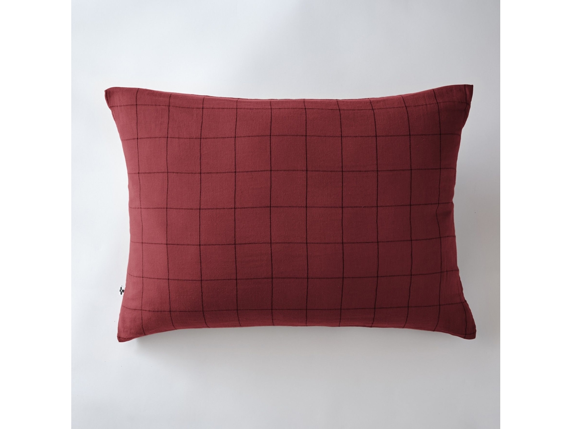 Funda De Almohada 50 X 70 Cm Gaïa Match Lías De Vino