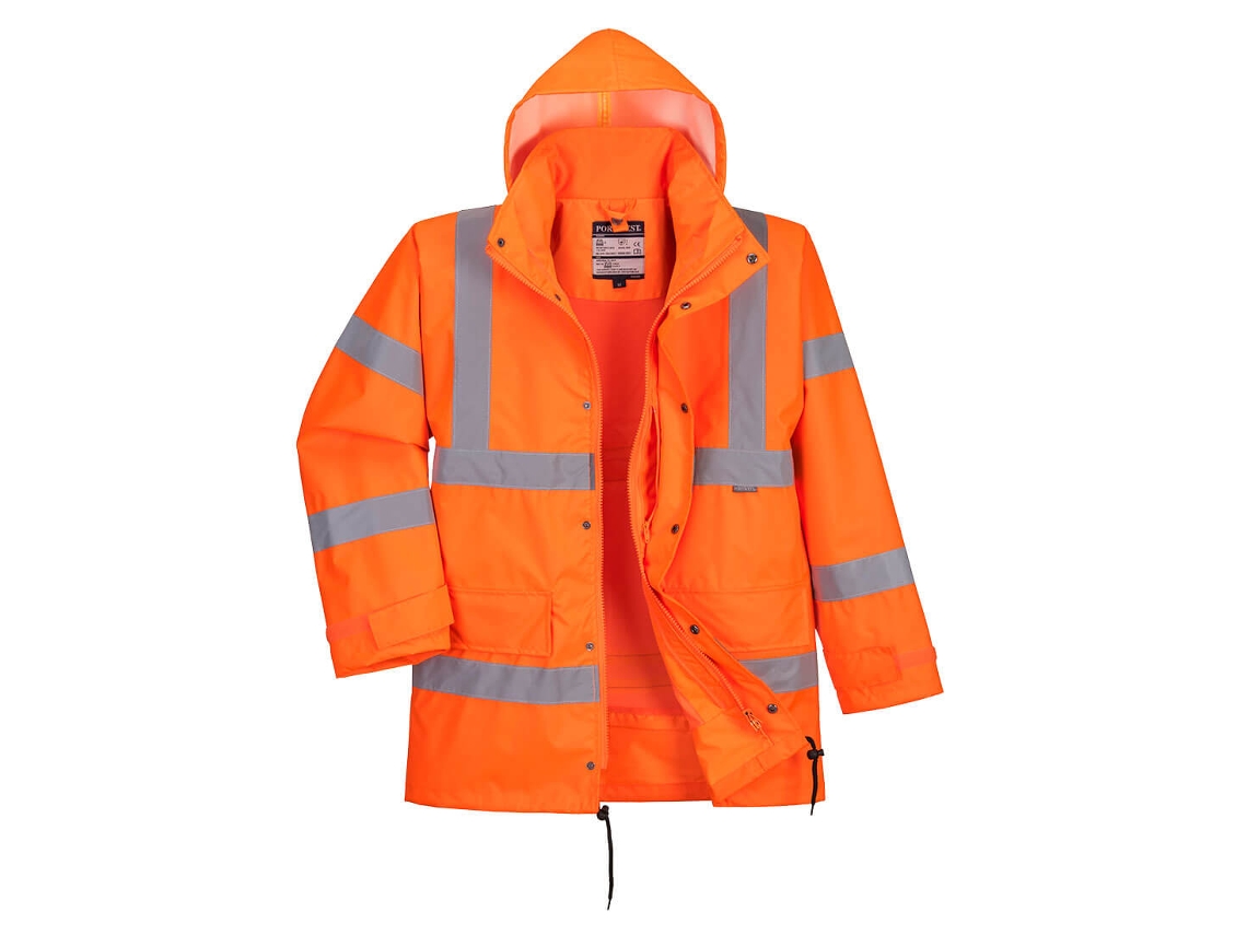 Traffic Hivis Jaqueta Impermeável E Respirável / Laranja / M Portwest