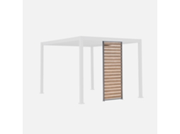 Persiana de alumínio com efeito madeira para pérgola Triomphe, 100cm, Antracite Sweeek
