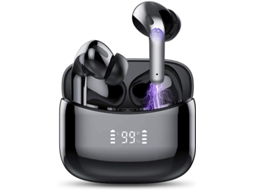 Fone Bluetooth Ipx7 Intra-auricular Usb-c Carregamento Rápido 35h Emparelhamento Automático Microfone Led