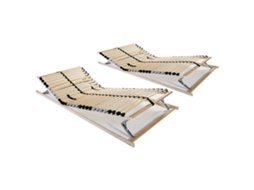 Vidaxl Estrados de Ripas 2 Pcs com 28 Ripas 7 Zonas 70x200 Cm