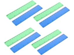 Lurelia Régua Plástica 20 Peças 15cm Com Resistente Para Costura