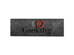 Vidaxl Tapete De Cozinha Lavável Com Design Cooking 60x300 Cm